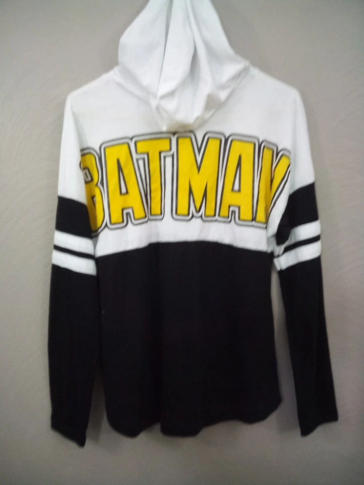 Pulôver fino Batman com capuz juniores tamanho G 11/13 logotipo listrado BATMAN - Imagem 2 de 4