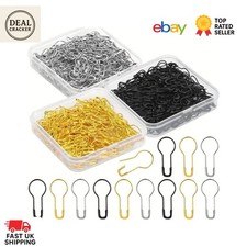 10-1000pc Safety Pins Calabash Bulb Gourd Pear Shape Metal pins Small Craft