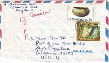 Jamaica 1979 Frankierter Luftpostbriefumschlag nach U.S.