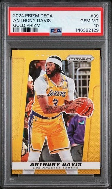 PSA10❗️ ANTHONY DAVIS RC PRIZM LOW POP. Anthony Davis 10 Graded Basketball Sports Trading Cards