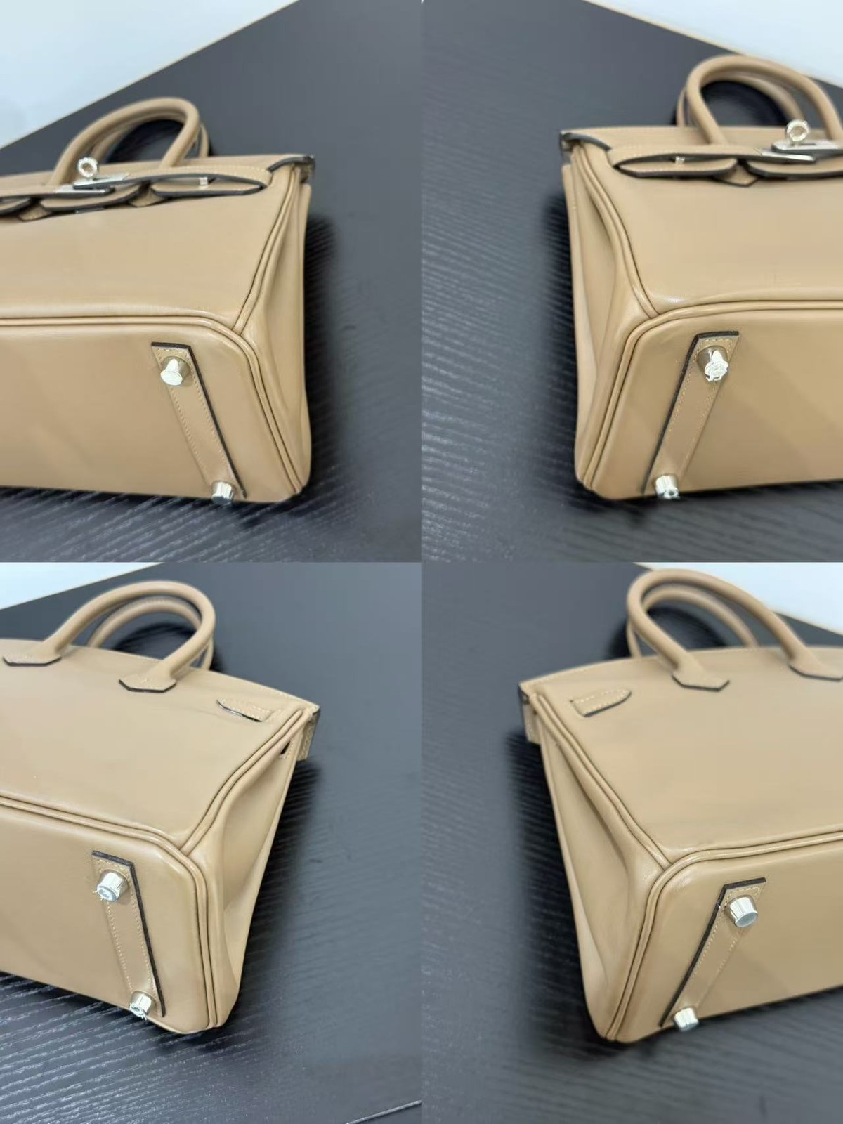 AUTH Hermes Birkin25 Gris Asphalte Leather Palladium Hardware Handbag RARE — image 20