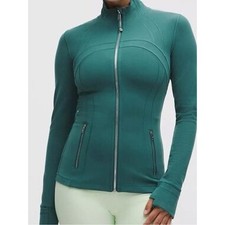 Lululemon Women's Define Jacket Nulu Deep Marina/Mirror Silver Sz 8