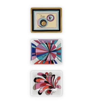 Emilio Pucci Tablett Set Bunt 