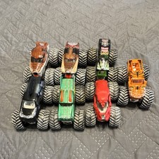 Hot Wheels Monster Jam Diecast Monster Truck Lot, Multicolor Used 