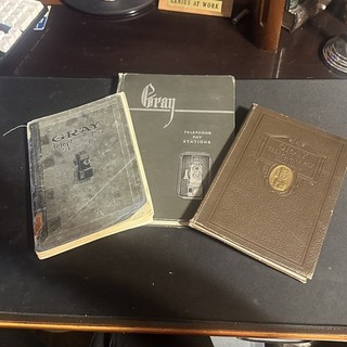 Libri di vendita storia stazioni di pagamento telefoniche grigie 1925/35 originali
