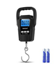 Digital Fish Scale Hanging Scale Fishing Scale, SKEAP 110lb/50kg Luggage Scal...