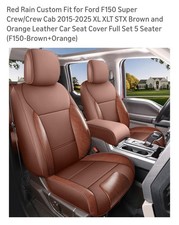 Red Rain Seat Covers for F150 2015-2025 Xl Xlt