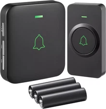 AVANTEK Wireless Door Bell, BA-11 Waterproof Battery Operated Doorbell Chime