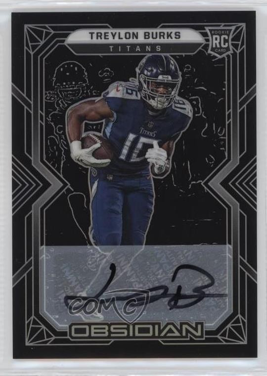 2022 Panini Obsidian Rookies 161/199 Treylon Burks #115 Rookie Auto RC 18sb