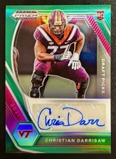 2021 Panini Prizm Draft - Christian Darrisaw (RC) Green Prizm Auto #DPA-CDA 