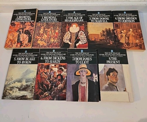 The New Pelican Guide to English Lit. Vol 1 to 8 Total 9 Books Medievel to Pres