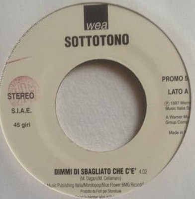 Unterton / Gina G - Sag mir falsch, dass es ist / Ich liebe dich ( 7'' seltene Jukebox)