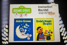 NO GAME- Authentic Manual ONLY Sesame Street 123 Nintendo NES