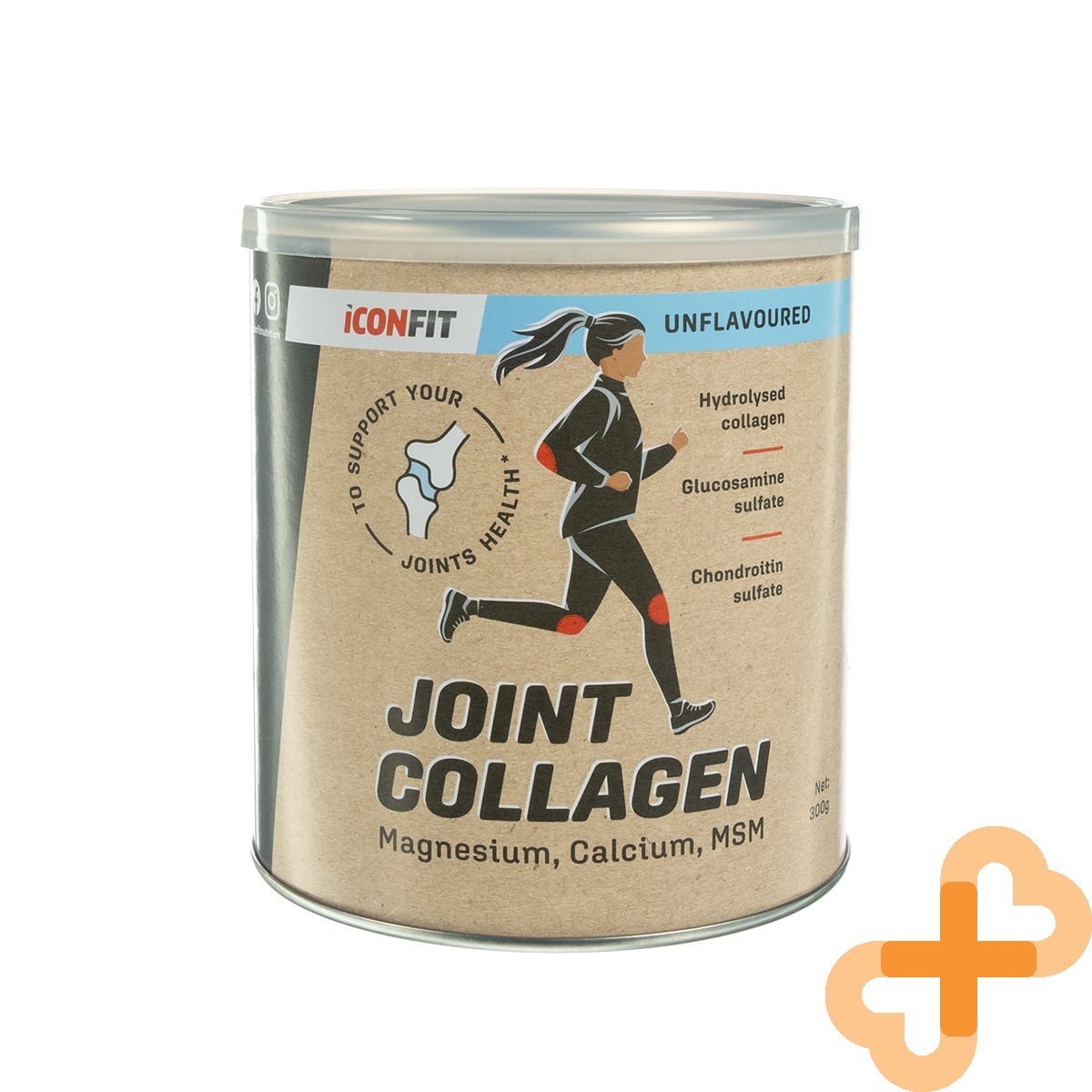 ICONFIT Joint Collagen Unflavored Natural Flavor Powder 300g for Joint Support