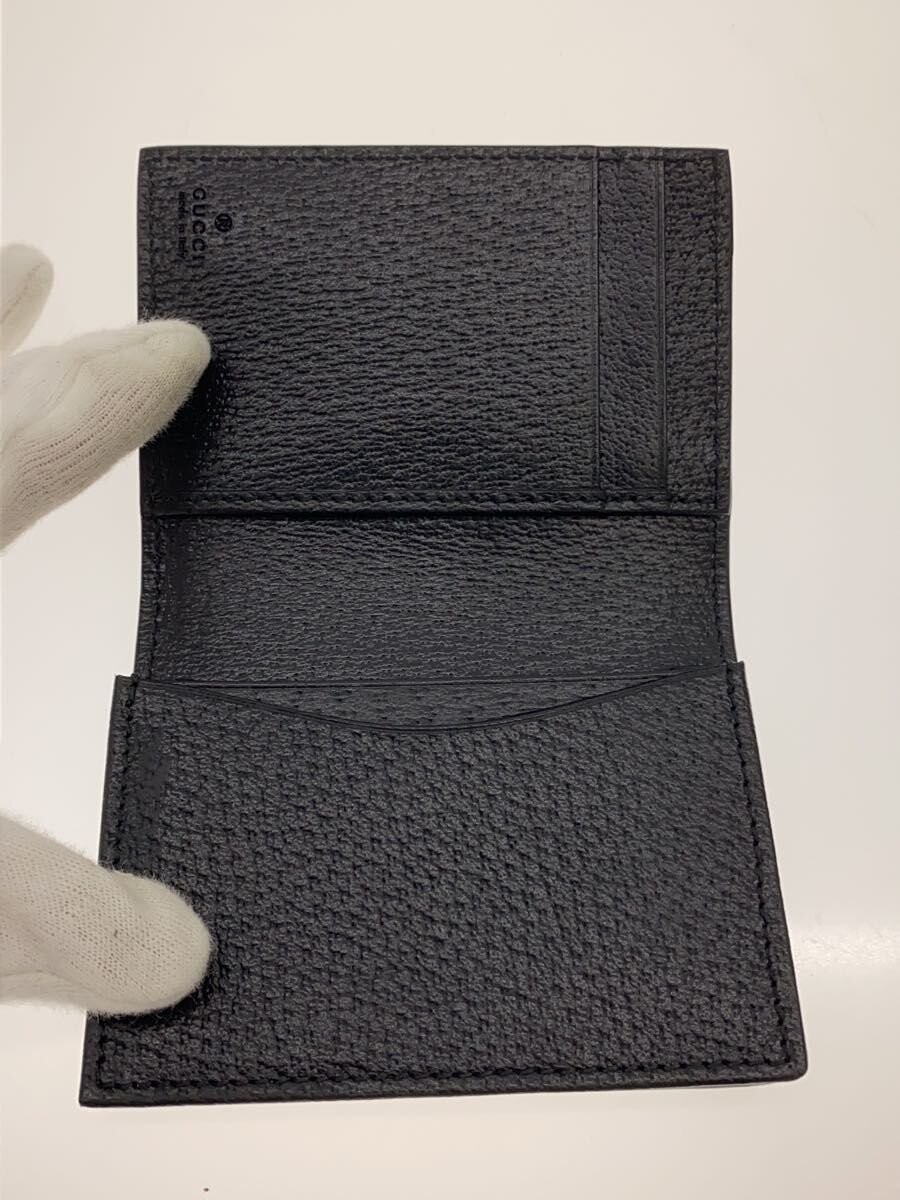 GUCCI Leather Card Case, Black, Men's, 428737/1147 thumbnail 4