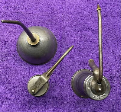 #ad Vintage Oilers Pittsburgh Gem Co Craftsman amp; Eagle Usa Oil Cans Lot $30.00