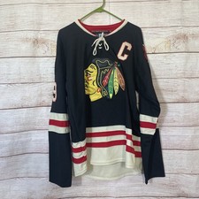 Chicago Blackhawks Jonathan Toews Black Hockey Jersey Sz Small Reebok CCM