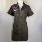 Women's Top Gun Flight Dress Costume Maverick Tom Cat  - M