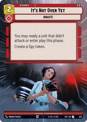 2X-It's Not Over Yet - Hyperspace Foil-SWU06-Secrets of Power-Star Wars Unlimite