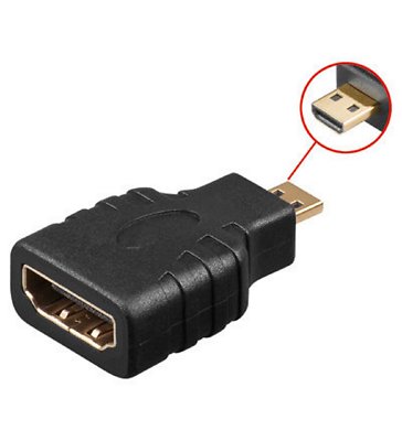 Adapter - HDMI A (Buchse) -> Micro D (Stecker)    #p717