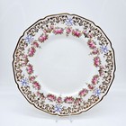 Antique Royal Doulton Dinner Plate 10.5" 1910s Rose Gold Guilded Pattern
