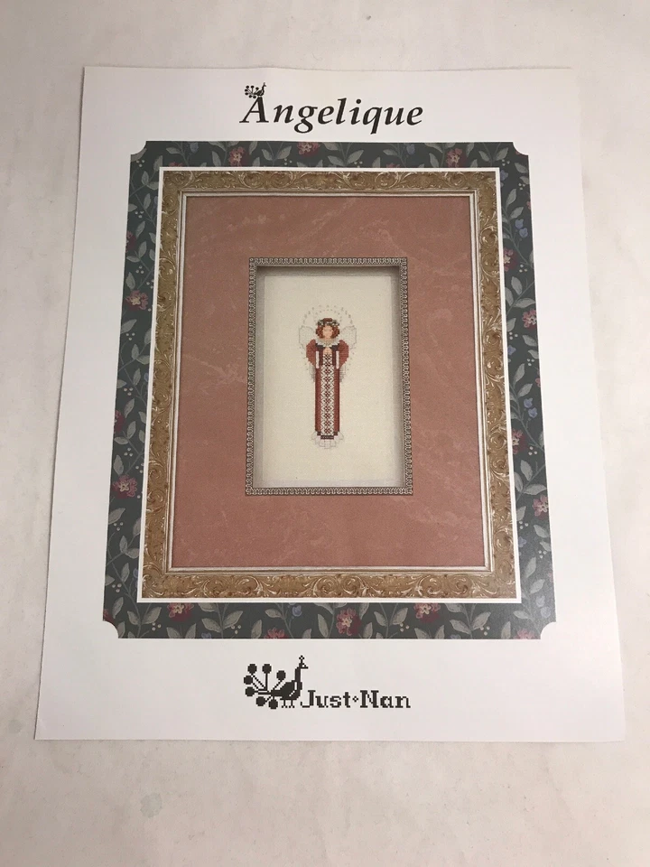 Just Nan Angel Cross Stitch pattern Angelique 1993 Nan Caldera angels - Image 3 of 4