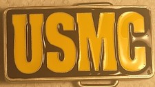 US Marine Corps USMC Metal/Enamel Belt Buckle - Great Gift - Free Shipping