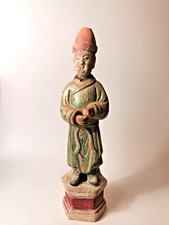 Chinese Ming dynasty glazed porcelain large figure 1