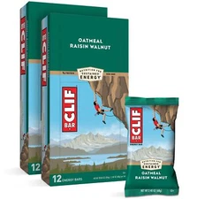 CLIF BARS - Energy Bars - Oatmeal Raisin Walnut - Made with Organic Oats - Plant