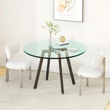 16" Metal round Table Leg Base for DIY Desk Dining Table Office Table Coffee Tab