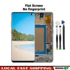 Silver TFT LCD Display For Samsung S10 Plus S10 G975 Screen Digitizer  Frame