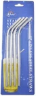 4 X METAL STAINLESS STEEL DRINKS STRAW REUSABLE FOR ALL PARTIES & STRAW CLEANER