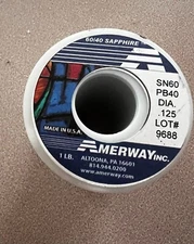 60/40 Amerway Sapphire Solder 1# Rolls