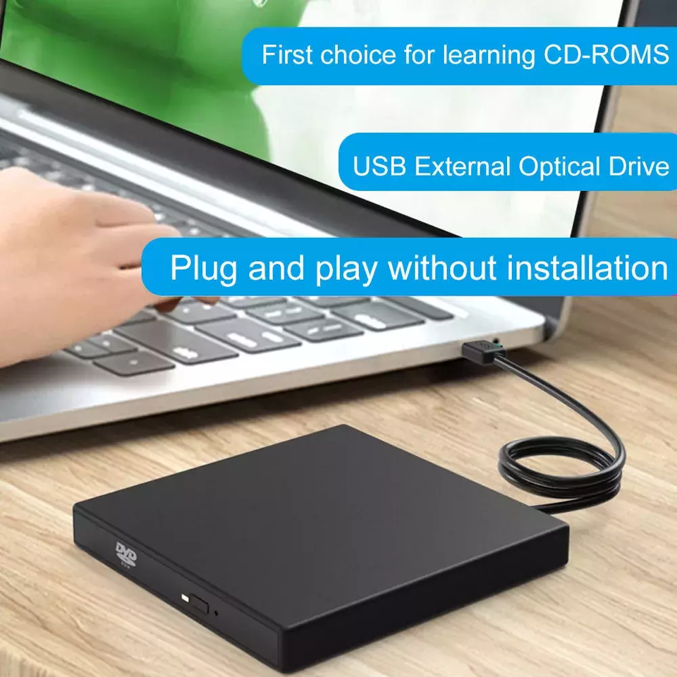 USB 3.0 External DVD CD Writer Burner Reader Player Optical Drives For