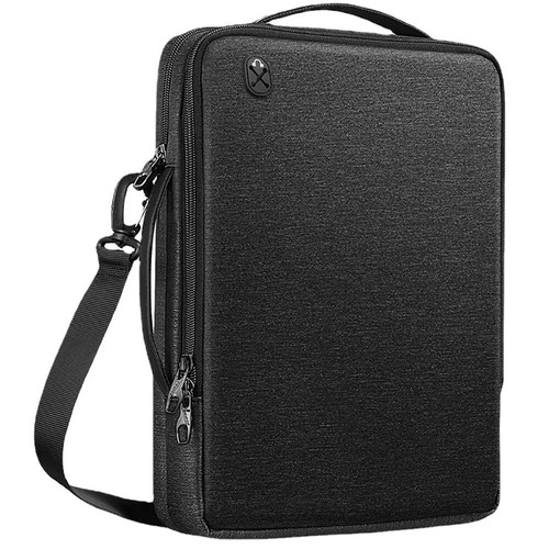 Large Capacity Laptop Shoulder Bag 13.3-15.4 inch Carrying Case Tablet Sleeve - Afbeelding 9 van 10