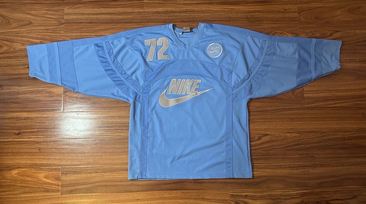 VINTAGE NIKE NSW PE 1972 #72 HOCKEY JERSEY UNIVERSITY BLUE UNC 
