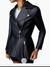 Mackage Day Leather Moto Jacket -- Current At $1060, Sold Out Xl