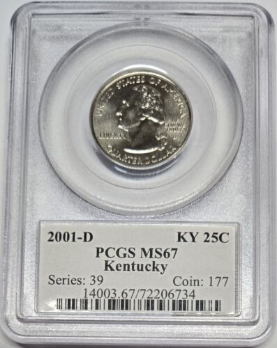 2001-D Kentucky Quarter - PCGS MS67