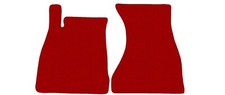 FRONT Fußmatten, Automatten für Audi A4 B9 2015-…, Rot x14 Rand