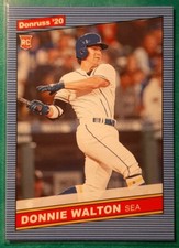 2020 DONRUSS DONNIE WALTON ROOKIE RETRO 1986 #252 SEATTLE MARINERS RC