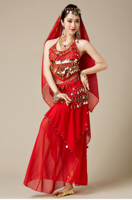 Belly Dance Abito Bollywood New Belly Dance Costume Set Bra Belt