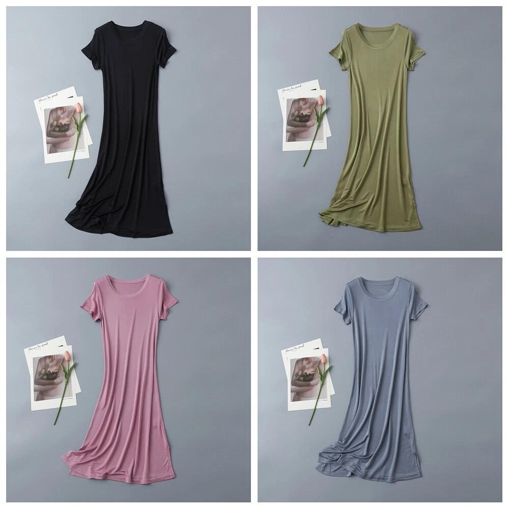 Short sleeve silk nightgown new arrivals