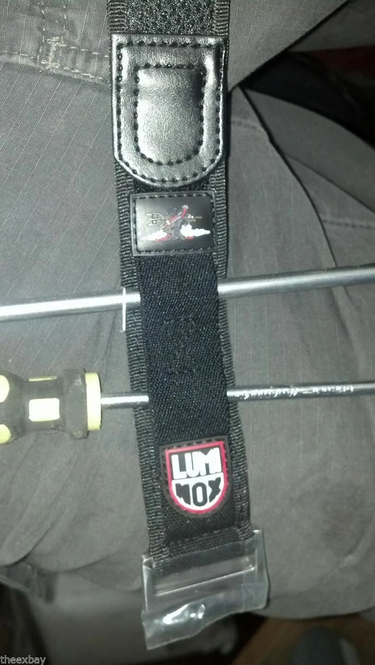 Correa de reloj BLACK OUT nailon sellos azul marino 22/23 mm se adapta a Luminox 3000/3900/3050/3080 Foto 2 de 2