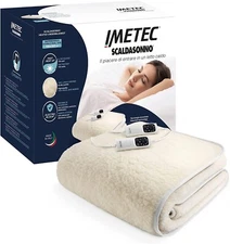 Imetec Adapted Sleep Warmer 100% Wool and Merino Single Double 6 Temperature