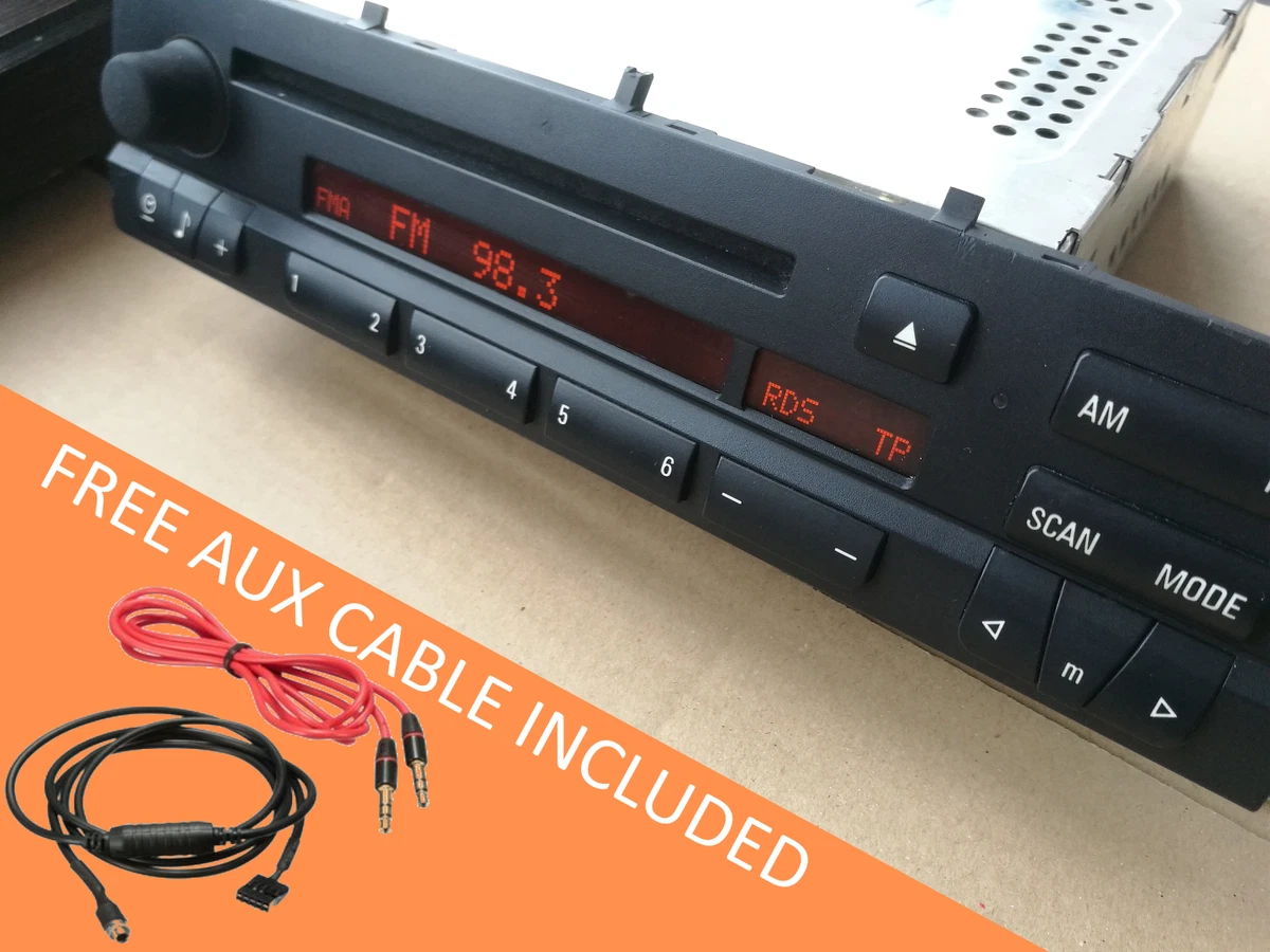 BMW 3 Series M3 E46 OEM Business CD Player Radio Head unit AUX Cable  Included