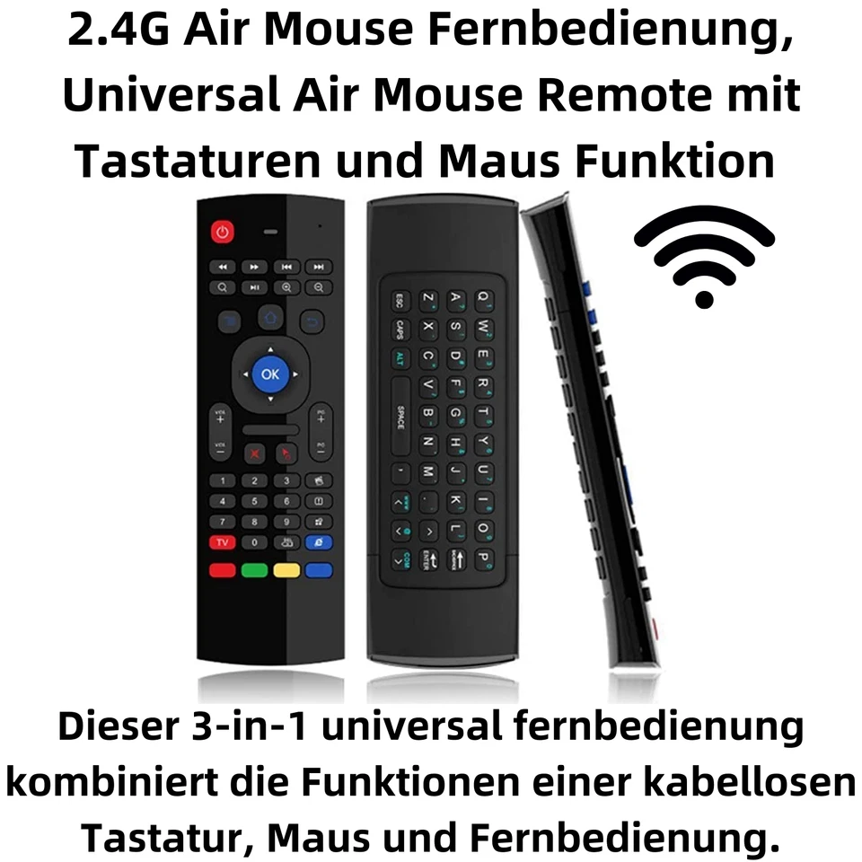 Q97C Airmaus 2.4G Teclado Ratón Ir Control Remoto Apto para Android Mac Windows - Imagen 2 de 4