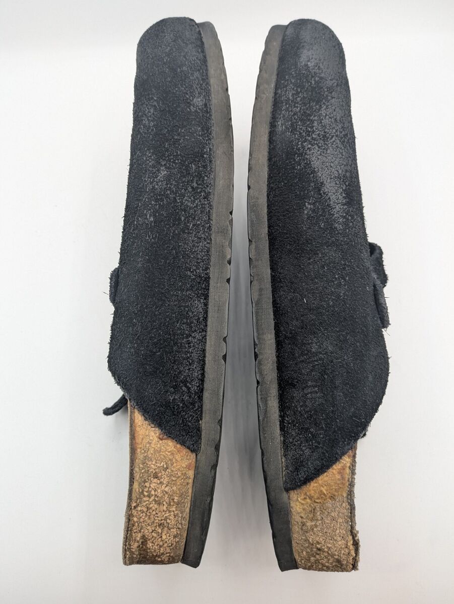 Birkenstock Boston Soft Footbed Clog Shoes Black Suede 42 L9 Birkenstock Boston Soft Footbed Clog Shoes Black Suede 42 L9