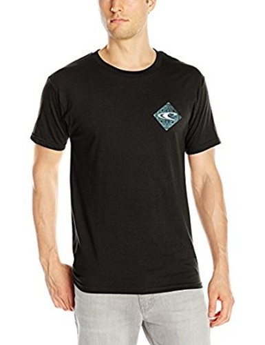 oneill essence graphic-print lo black t-shirt mens size large