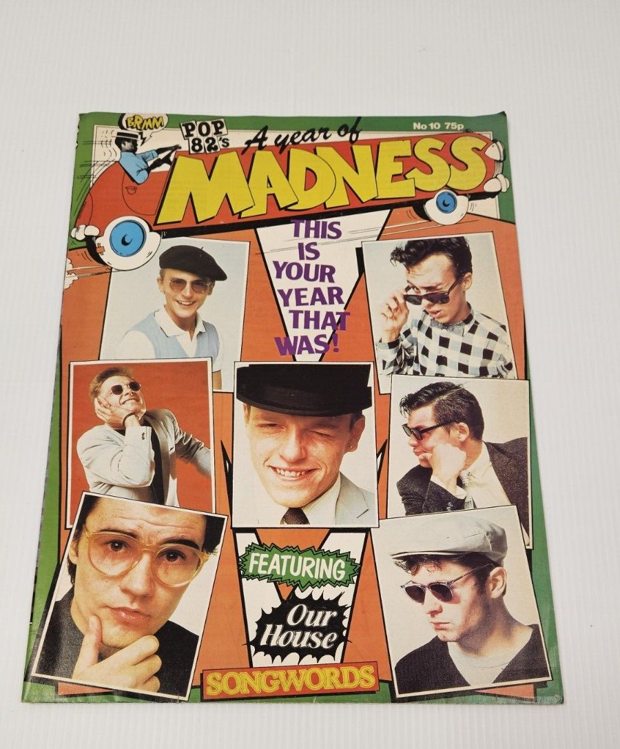 RARE! A year of MADNESS English Band 1982 Vintage Poster *folds