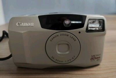 Canon Sure Shot 60 Zoom Date 35mm Film Camera Vtg No Flash Great For Outdoor Use